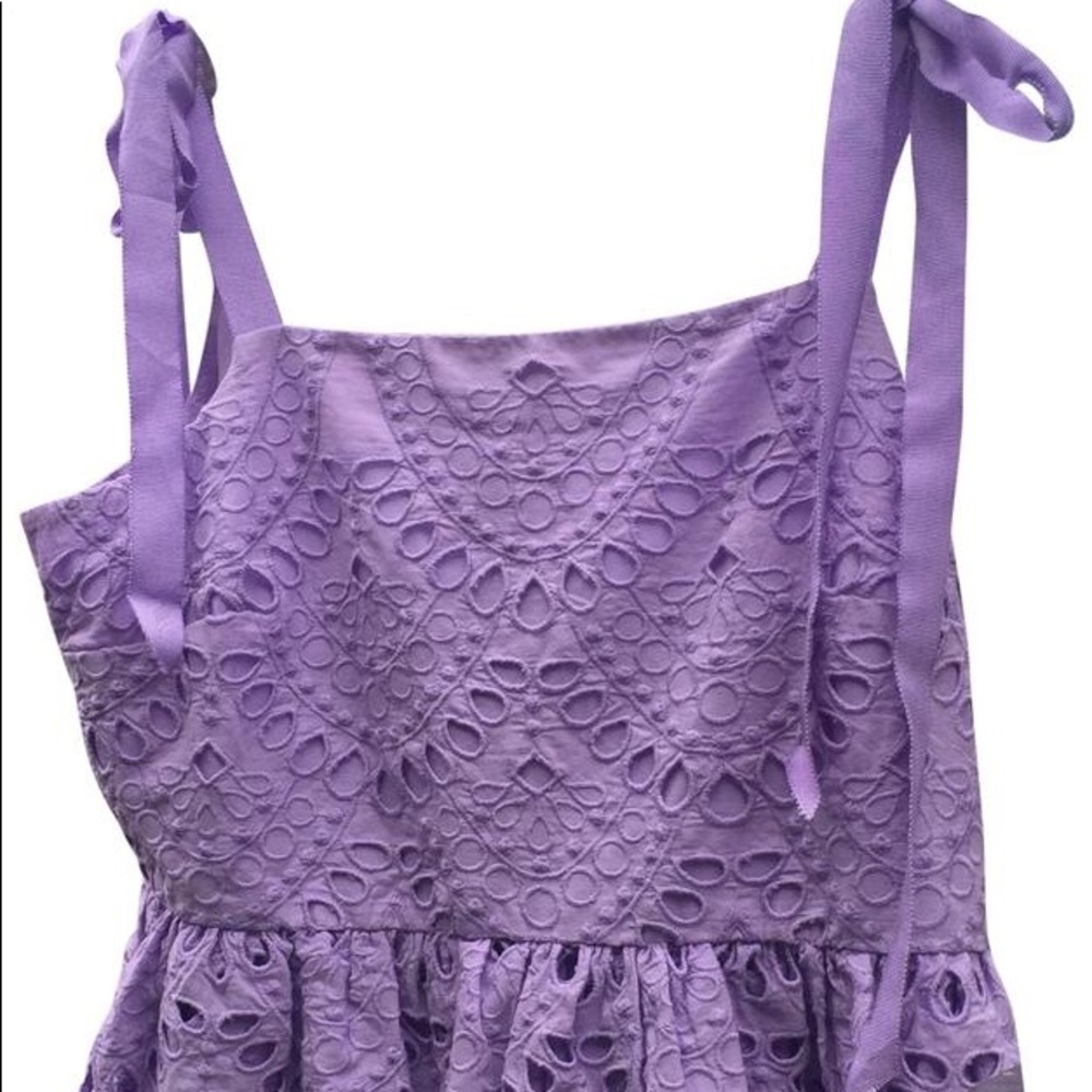 J. Crew lavender eyelet tank